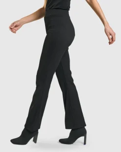 Women Alembika Plus<Kick Flare Curator Pants, Black
