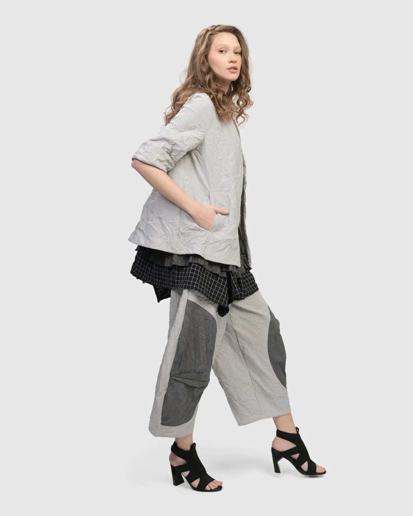Women Alembika Plus<Labyrinth Pants, Stripes