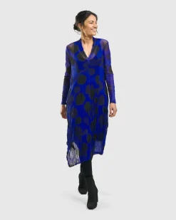 Women Alembika Plus<Ladybug A-Line Dress, Royal