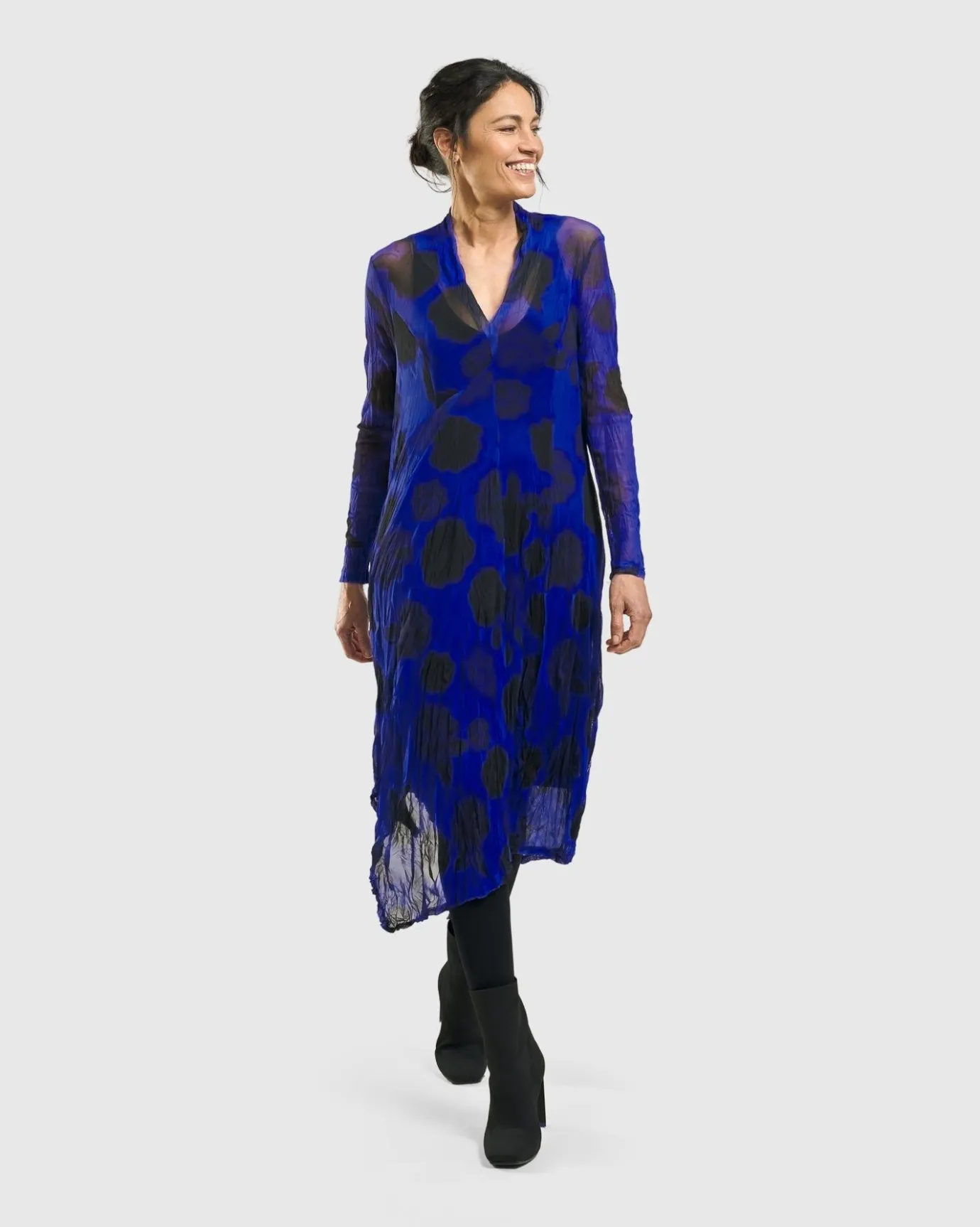 Women Alembika Plus<Ladybug A-Line Dress, Royal