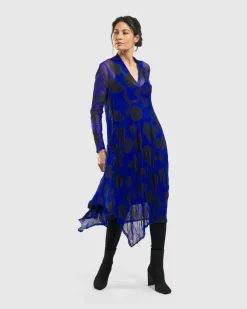 Women Alembika Plus<Ladybug A-Line Dress, Royal