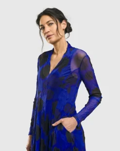 Women Alembika Plus<Ladybug A-Line Dress, Royal