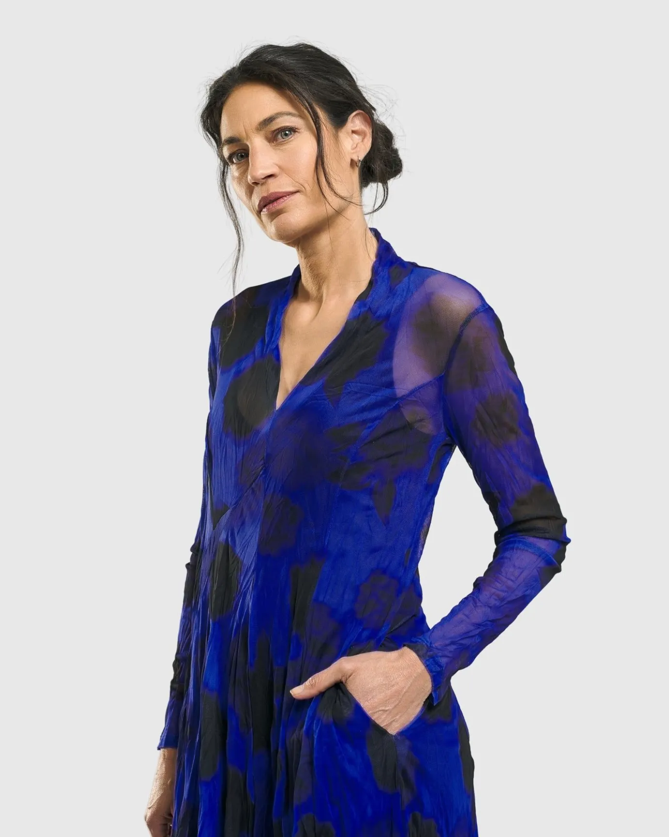 Women Alembika Plus<Ladybug A-Line Dress, Royal