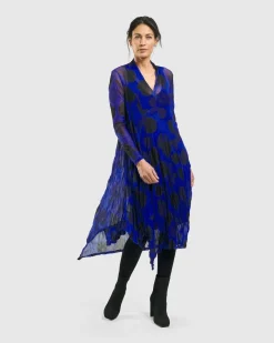 Women Alembika Plus<Ladybug A-Line Dress, Royal