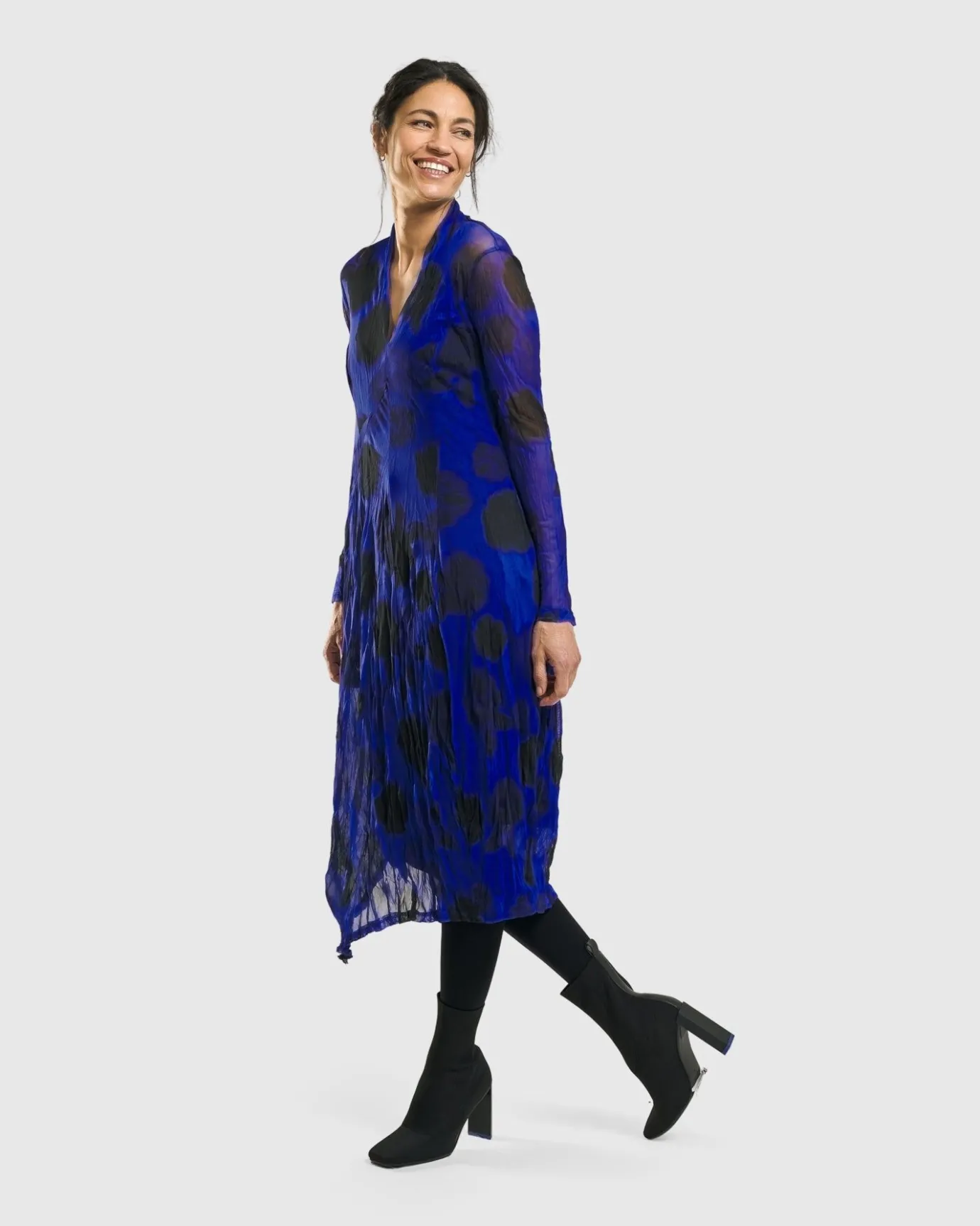 Women Alembika Plus<Ladybug A-Line Dress, Royal