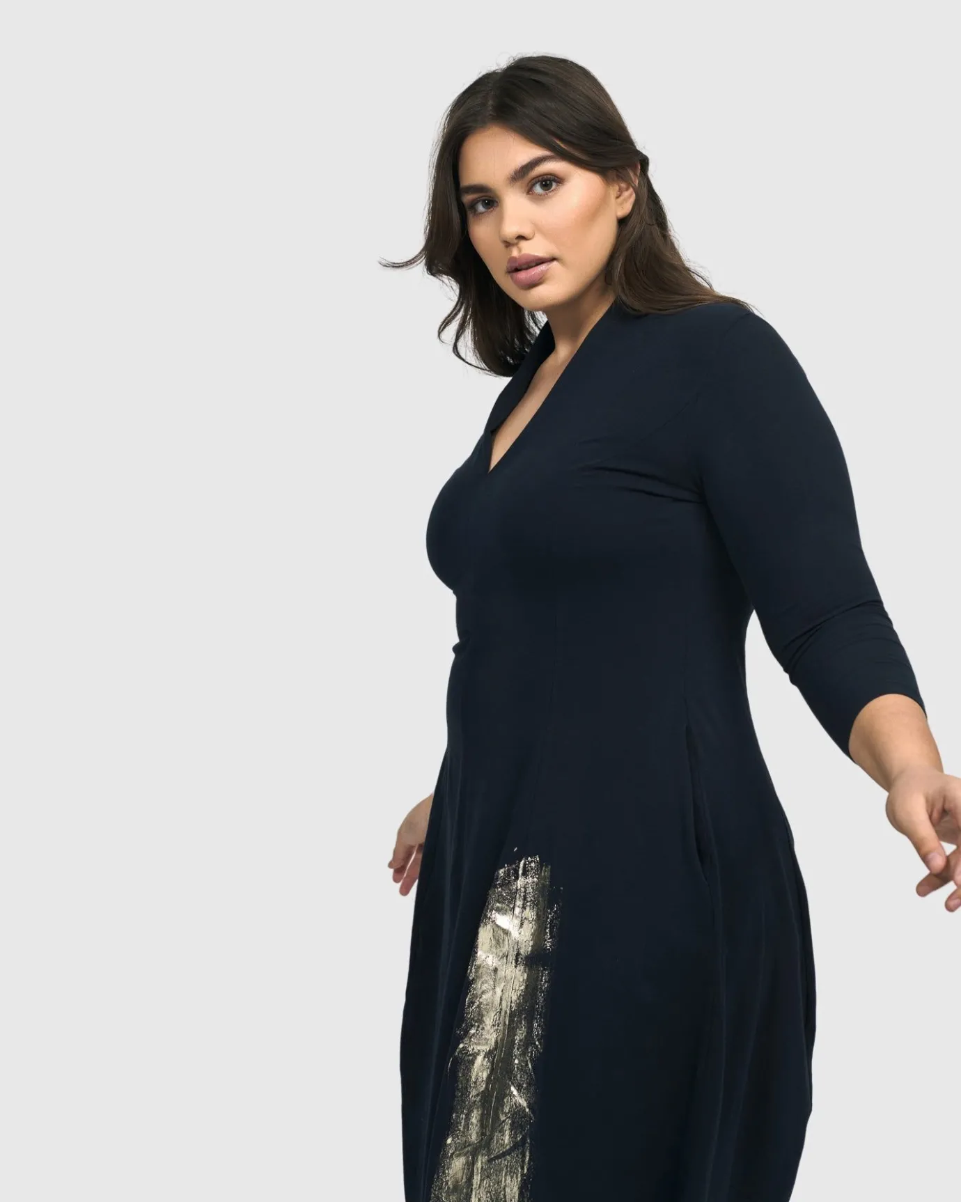 Women Alembika Dresses<Laurel Cocoon Dress, Navy