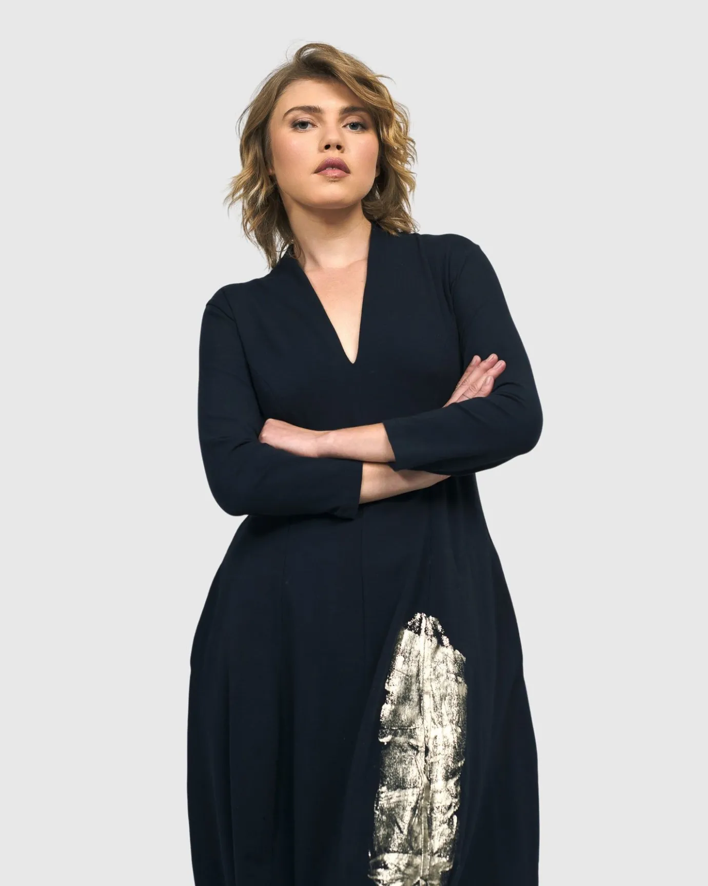 Women Alembika Dresses<Laurel Cocoon Dress, Navy