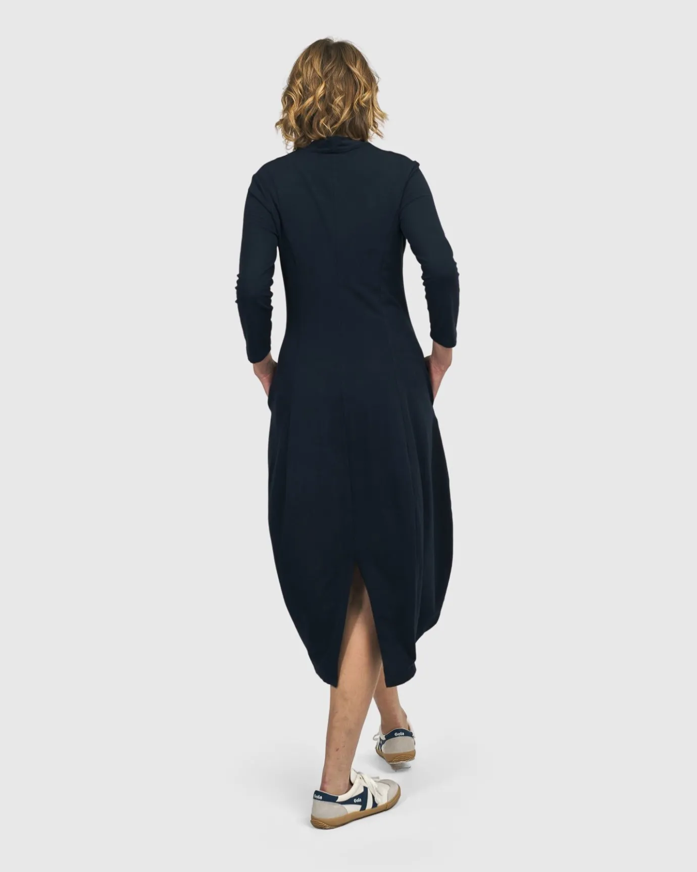 Women Alembika Dresses<Laurel Cocoon Dress, Navy