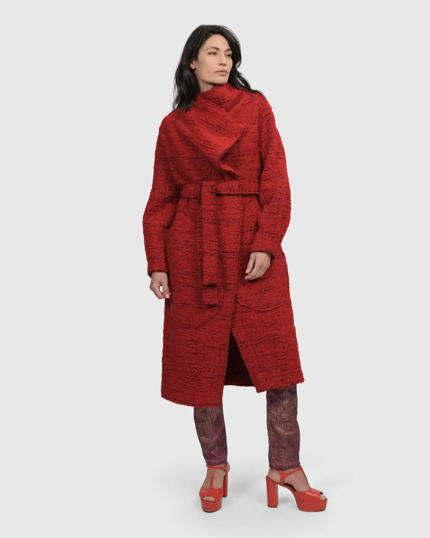 Women Alembika Jackets<Leading Lady Coat, Scarlet