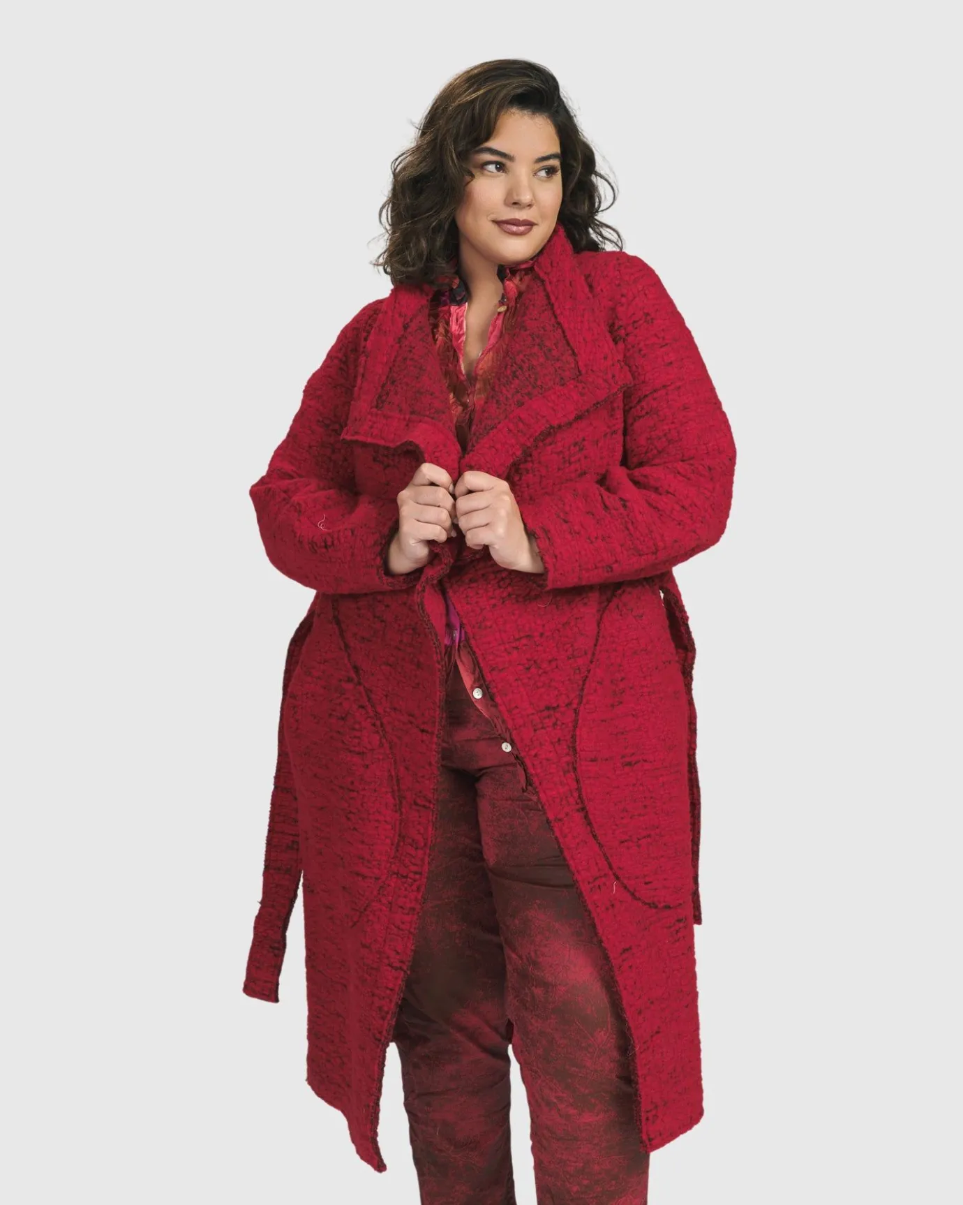 Women Alembika Jackets<Leading Lady Coat, Scarlet
