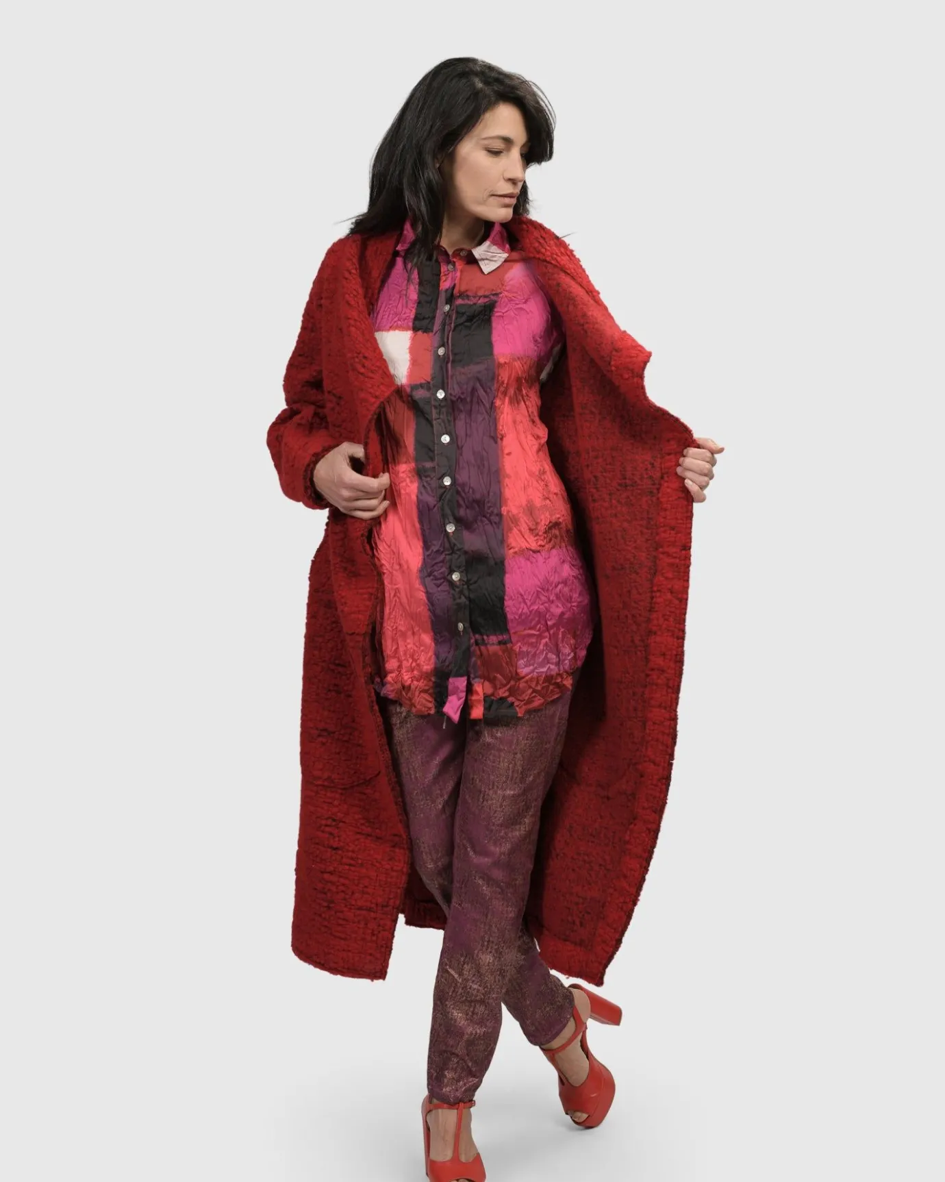 Women Alembika Jackets<Leading Lady Coat, Scarlet
