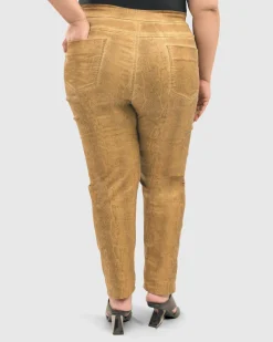 Women Alembika Plus<Leo Iconic Stretch Jeans, Honey 1X-3X