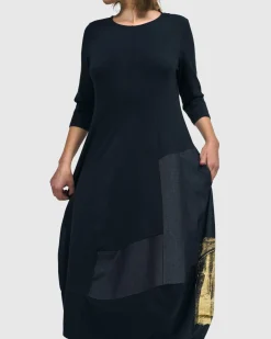 Women Alembika Plus<Lexington Crew Cocoon Dress, Navy