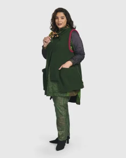 Women Alembika Plus<Life's A Thrill Vest, Hunter