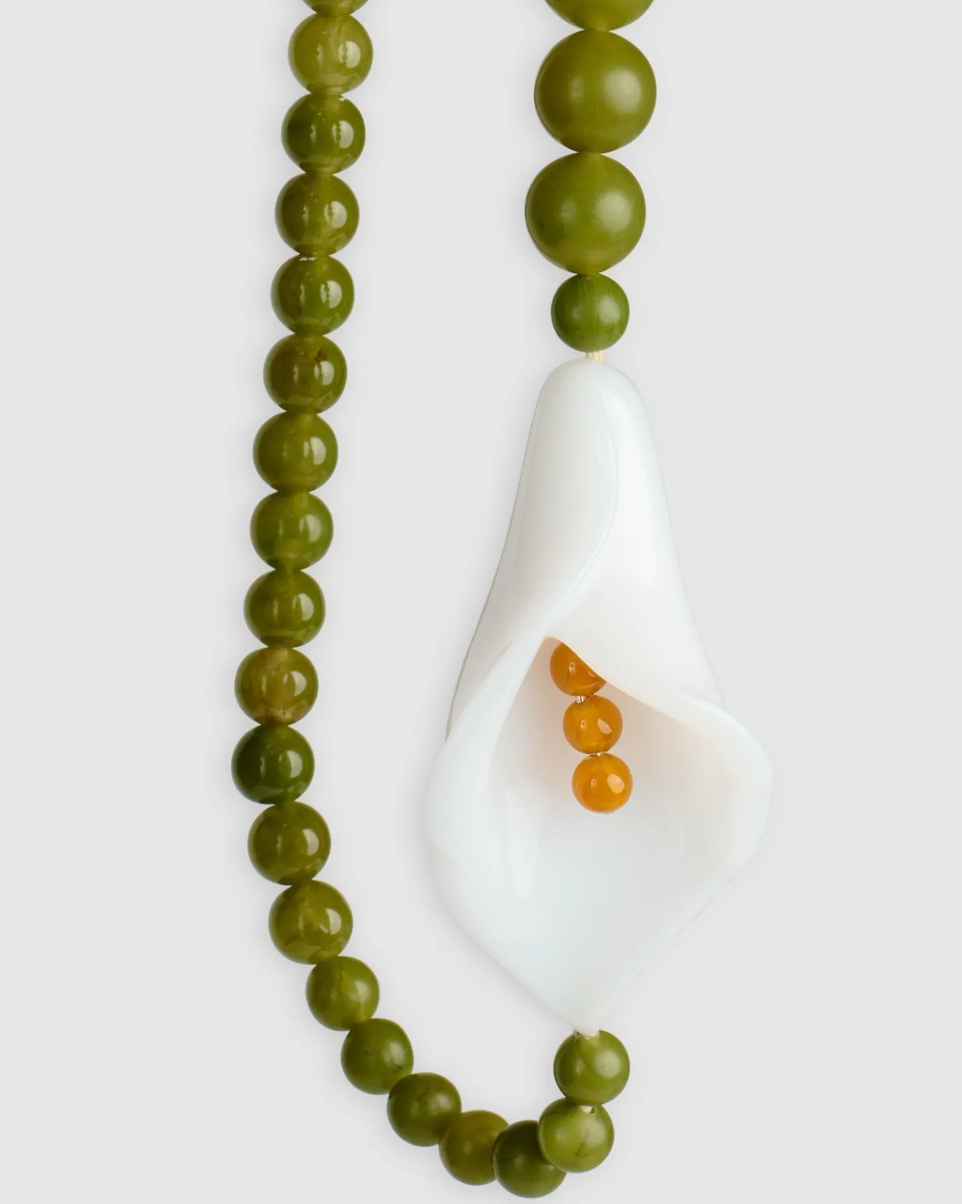 Women Alembika Jewelry<Lily Bead Necklace, Green