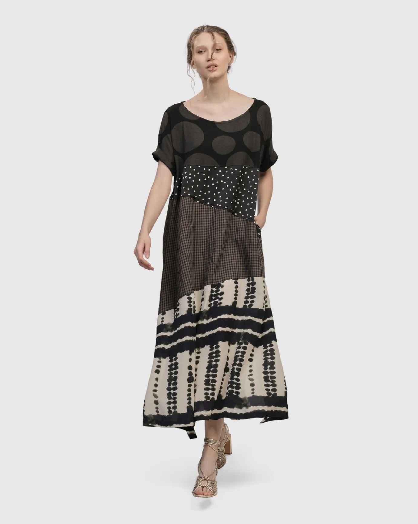 Women Alembika Plus<Lost City T-Shirt Dress, Savanna