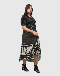 Women Alembika Plus<Lost City T-Shirt Dress, Savanna