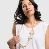 Women Alembika Jewelry<Lotus Bead Necklace, Oat