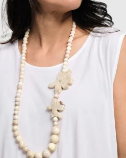 Women Alembika Jewelry<Lotus Bead Necklace, Oat