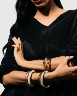 Women Alembika Jewelry<Lucky Bangle Bracelet, Gold