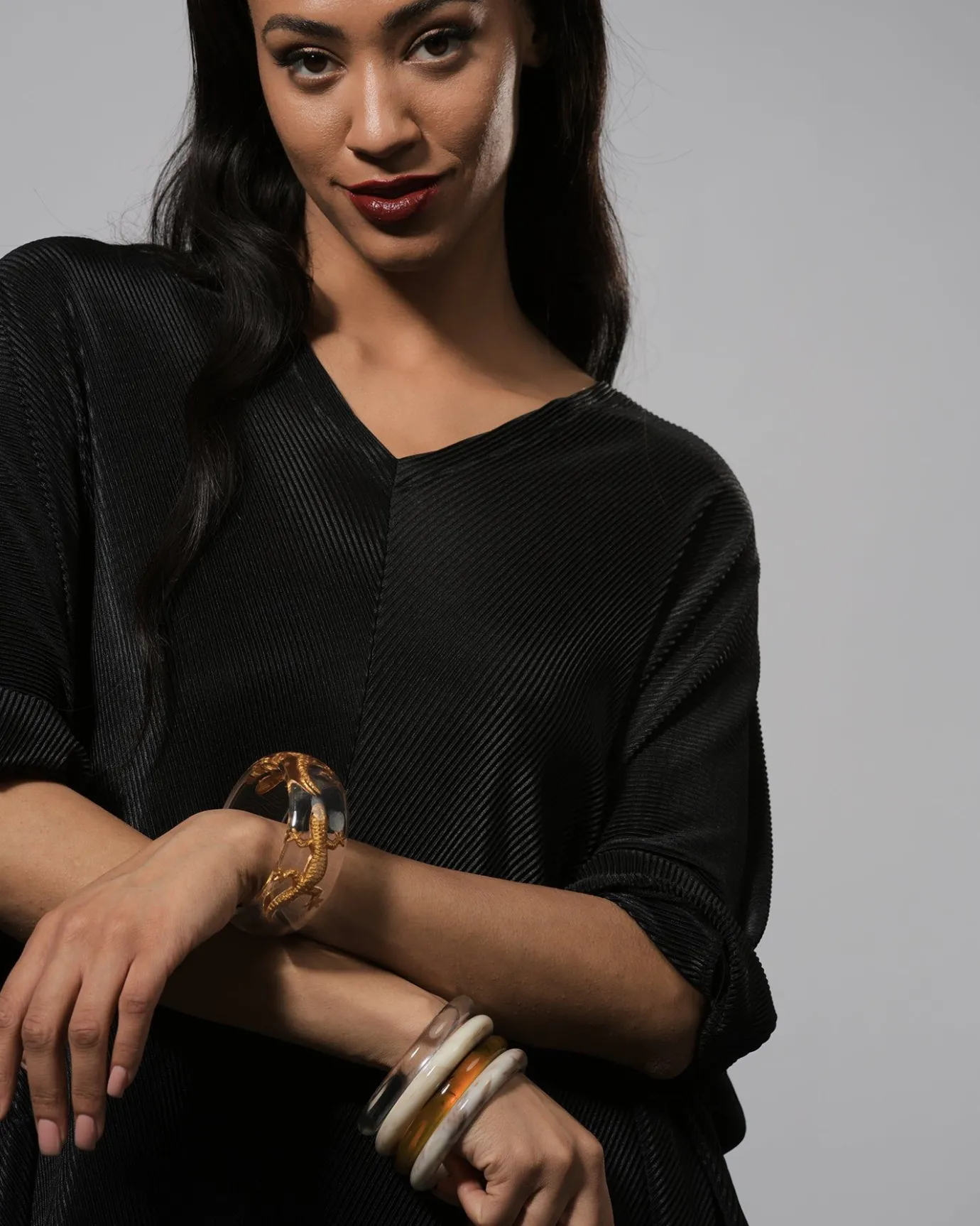 Women Alembika Jewelry<Lucky Bangle Bracelet, Gold