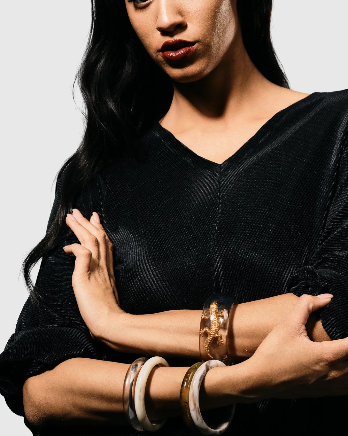 Women Alembika Jewelry<Lucky Bangle Bracelet, Gold