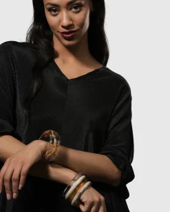 Women Alembika Jewelry<Lucky Bangle Bracelet, Gold