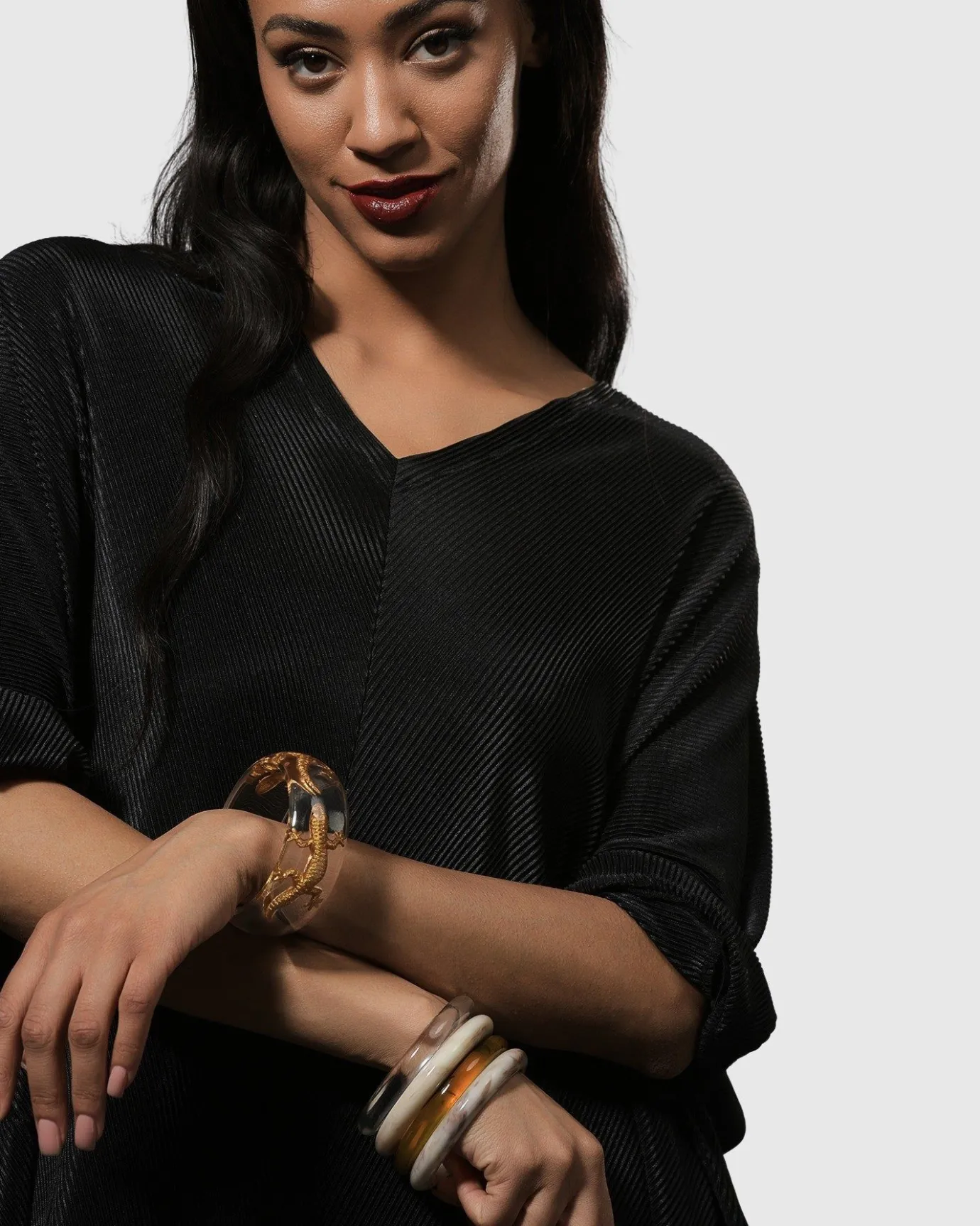 Women Alembika Jewelry<Lucky Bangle Bracelet, Gold