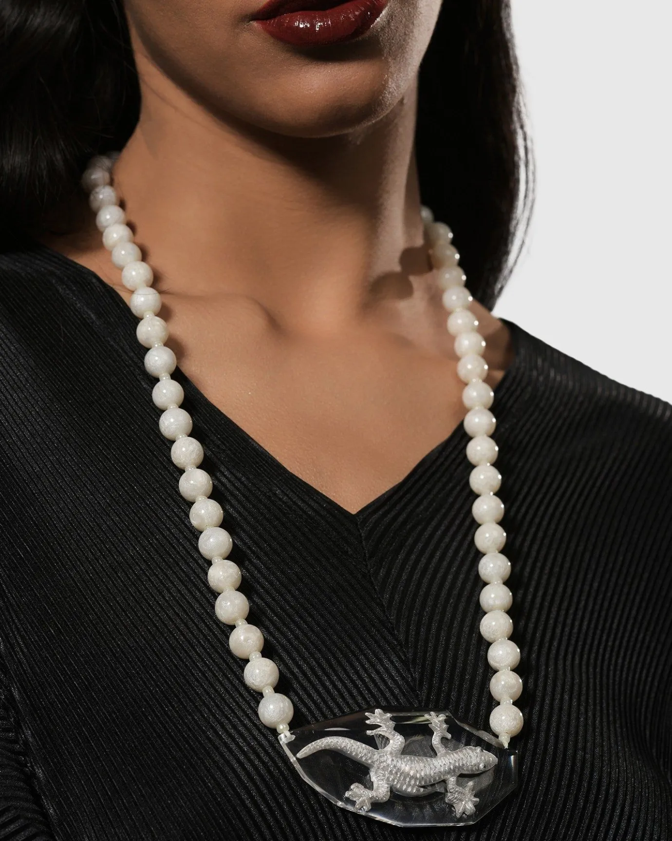 Women Alembika Jewelry<Lucky Bead Necklace, Frost