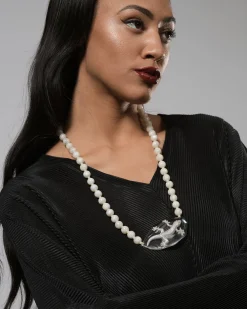 Women Alembika Jewelry<Lucky Bead Necklace, Frost