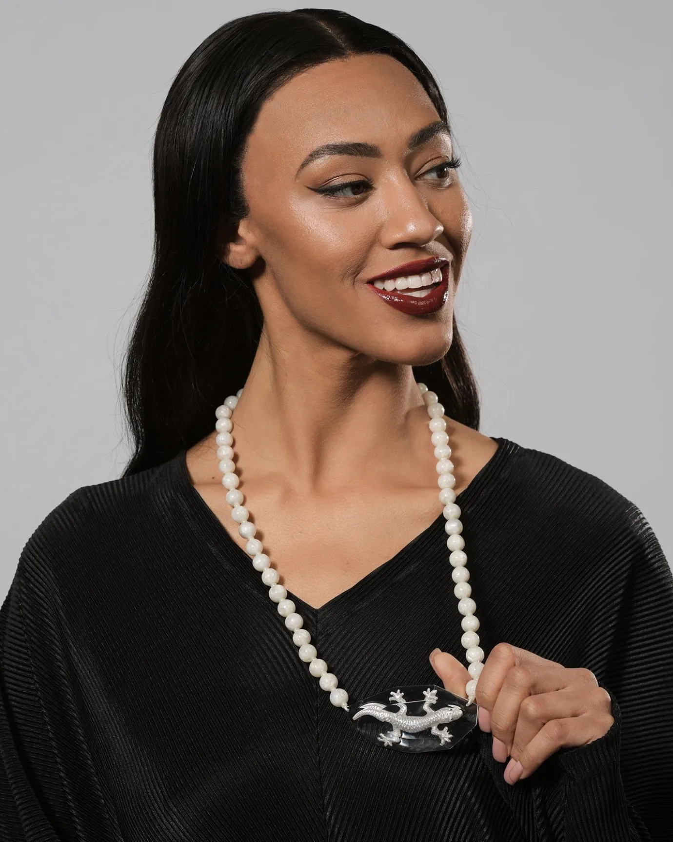 Women Alembika Jewelry<Lucky Bead Necklace, Frost