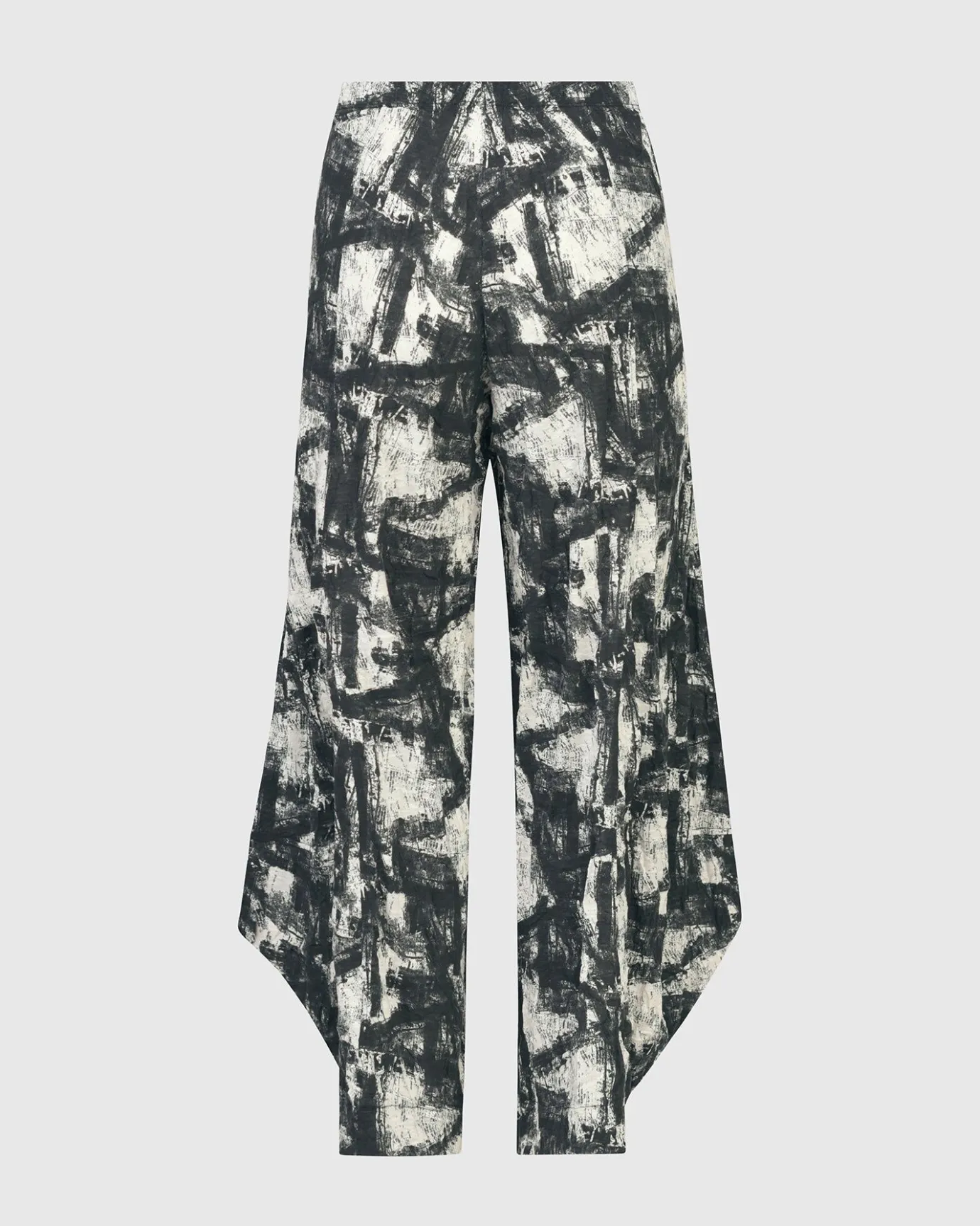 Women Alembika Plus<Marble Crinkle Punto Pants, Black
