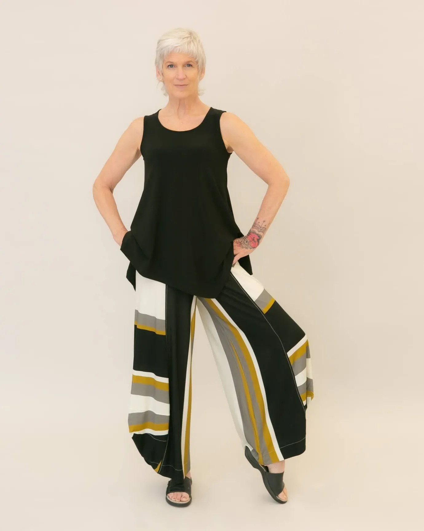 Women Alembika Plus<Marla Punto Pants, Stripes