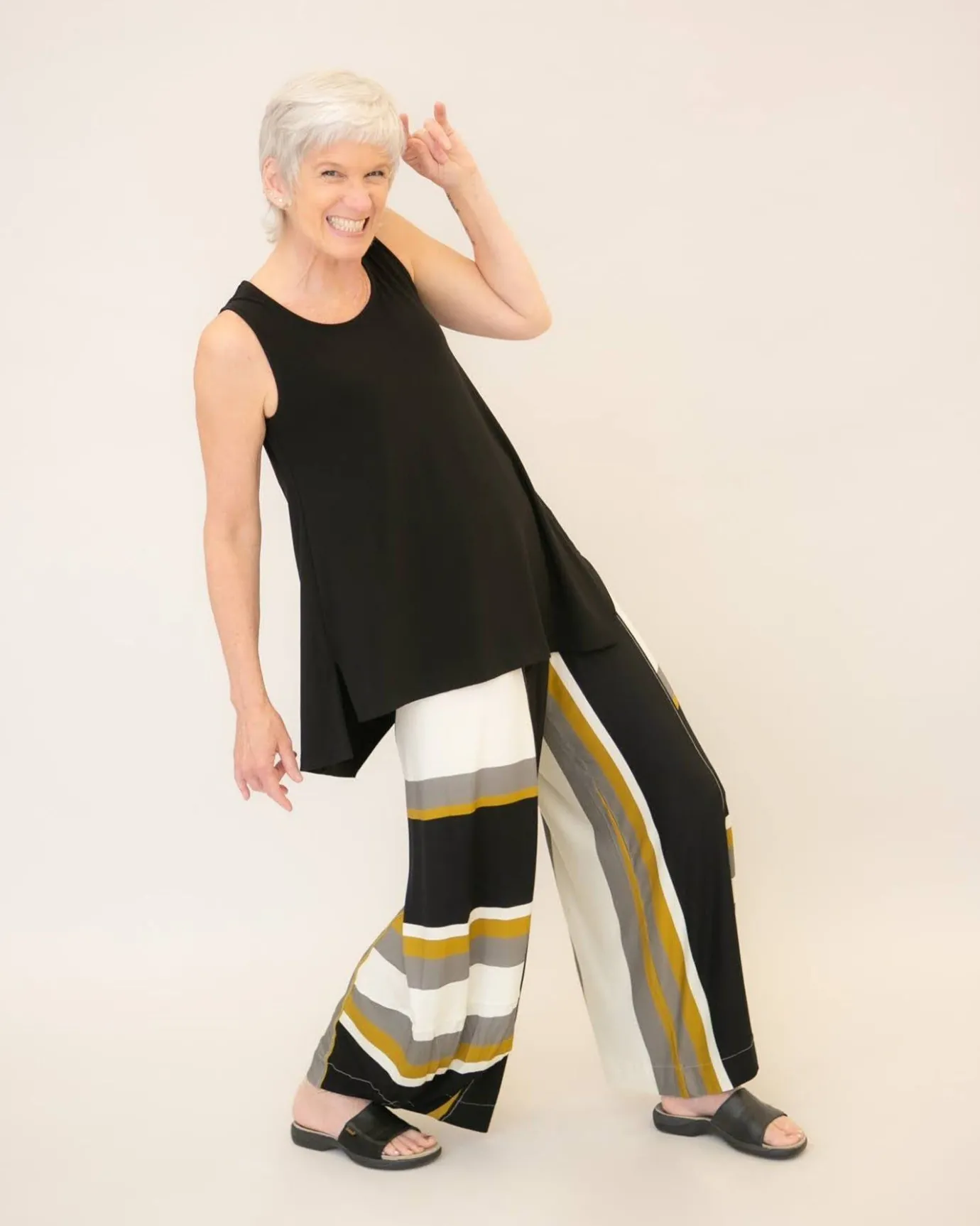 Women Alembika Plus<Marla Punto Pants, Stripes