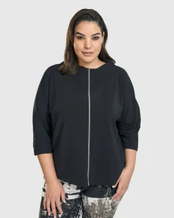 Women Alembika Tops & Tunics<Matrix Boxy Top, Black