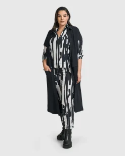 Women Alembika Jackets<Matrix Duster, Black
