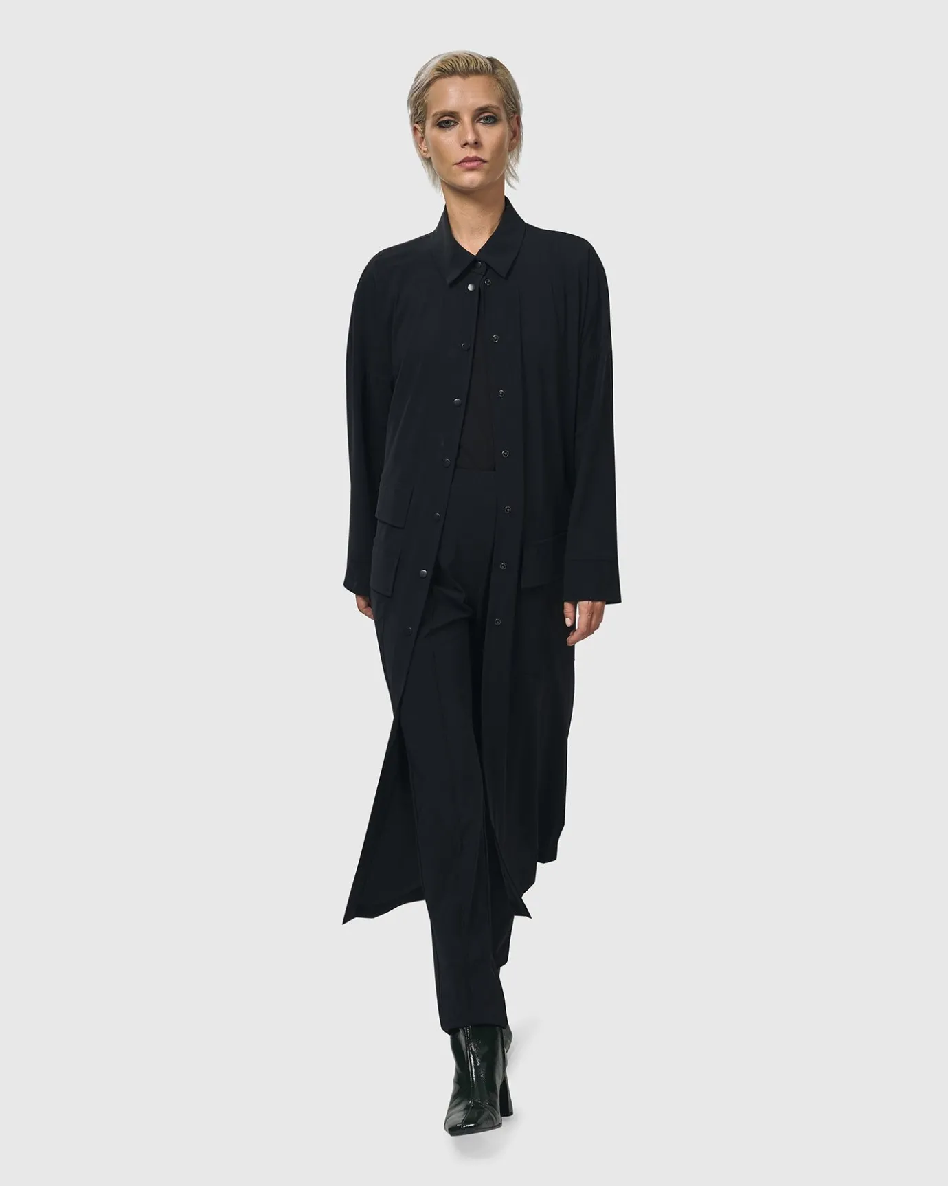 Women Alembika Plus<Matrix Duster, Black