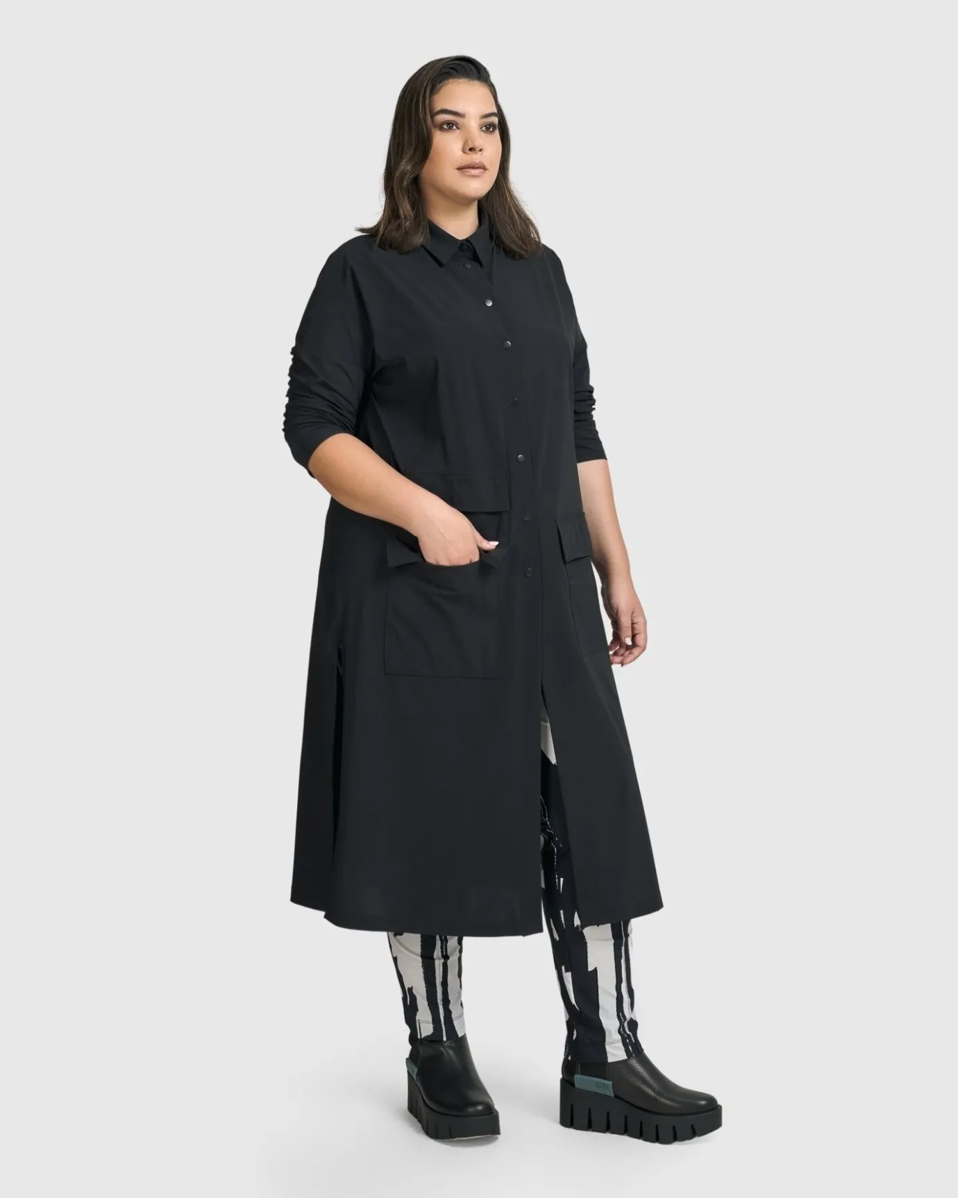 Women Alembika Plus<Matrix Duster, Black