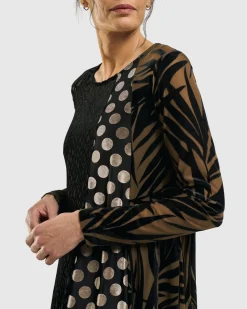 Women Alembika Plus<Medallion A-Line Dress, Gold