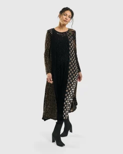Women Alembika Plus<Medallion A-Line Dress, Gold