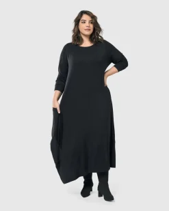 Women Alembika Plus<Midnight Maxi Dress, Black