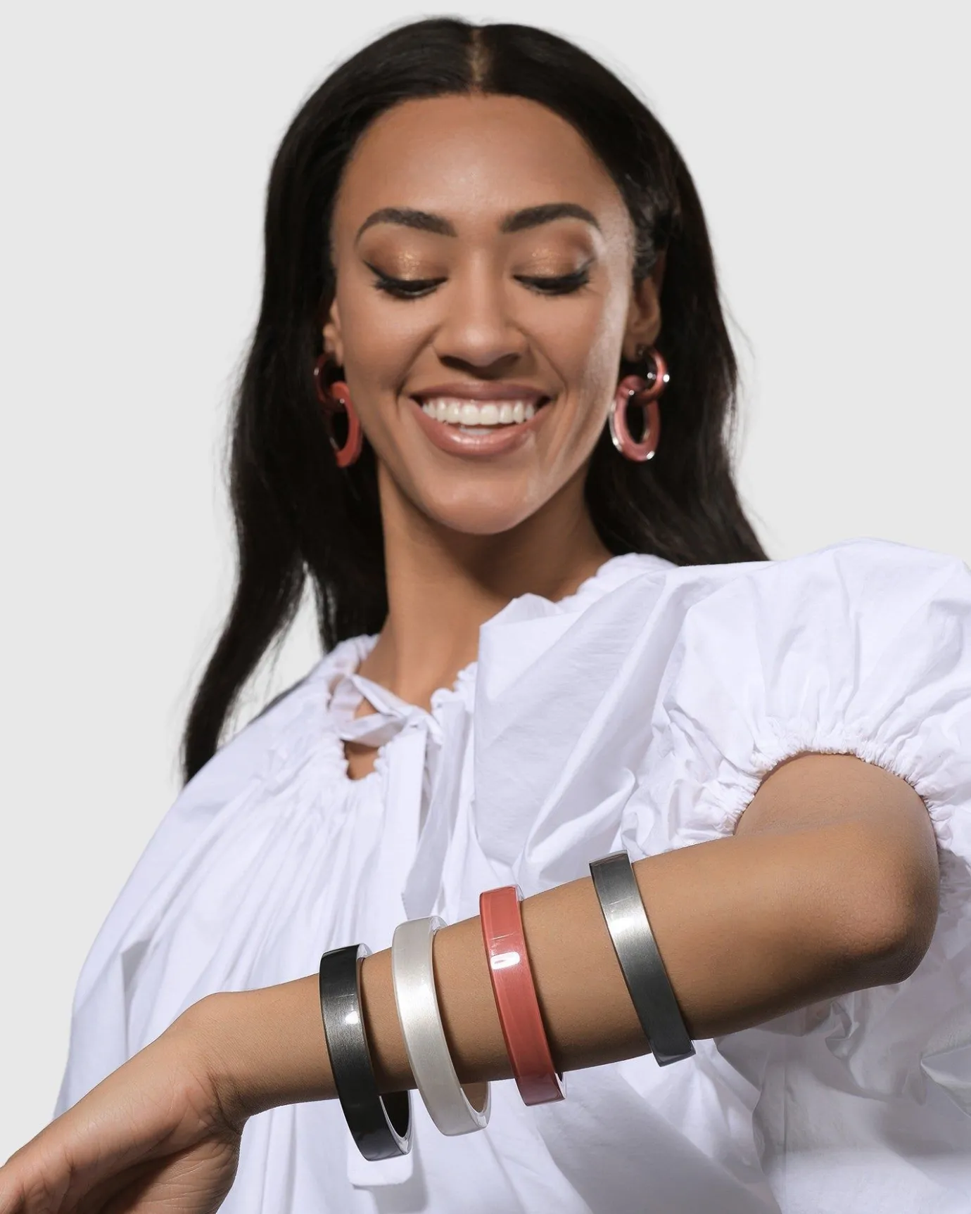 Women Alembika Jewelry<Minimalist Bangle Bracelet, Coral