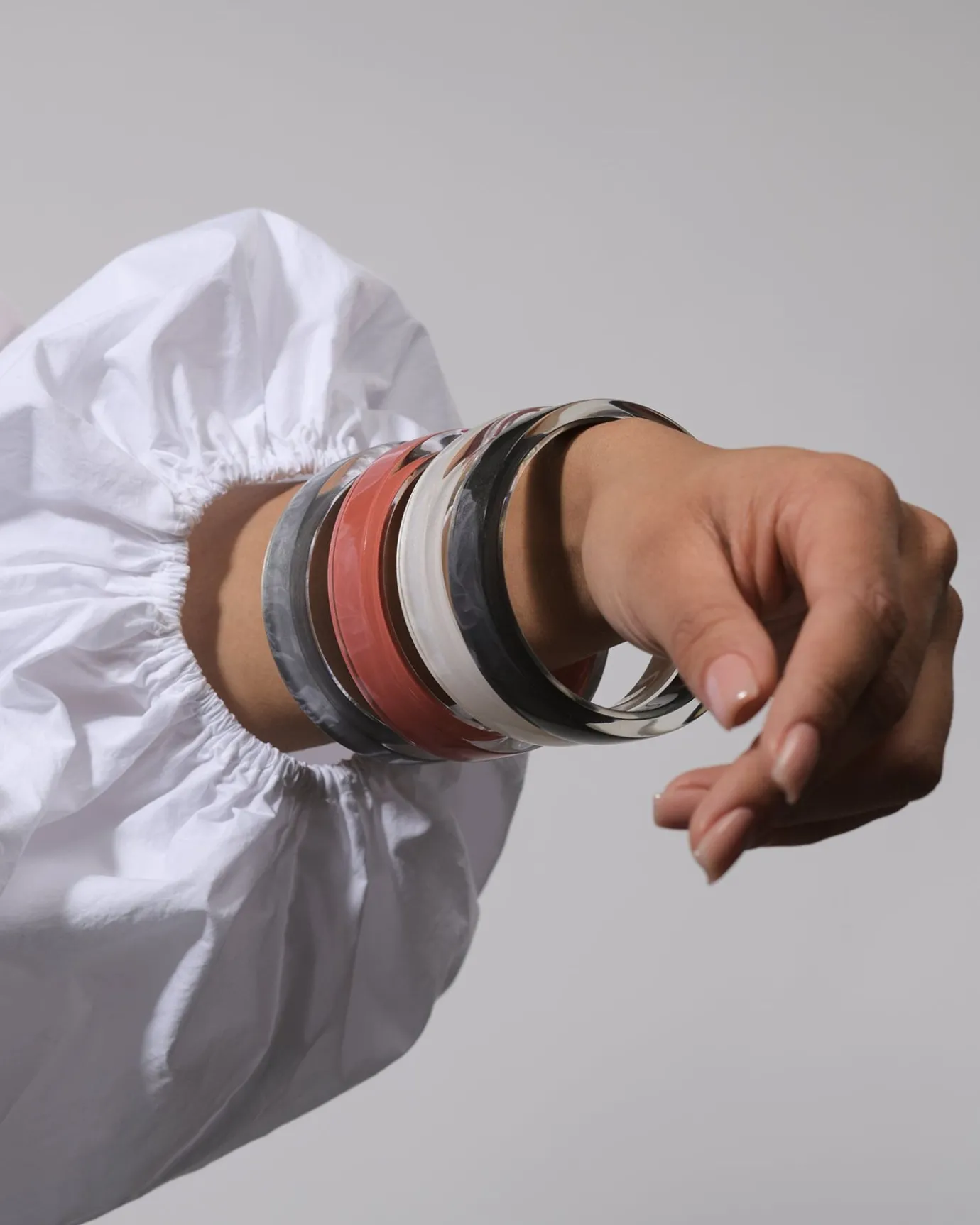 Women Alembika Accessories<Minimalist Bangle Bracelet, Frost