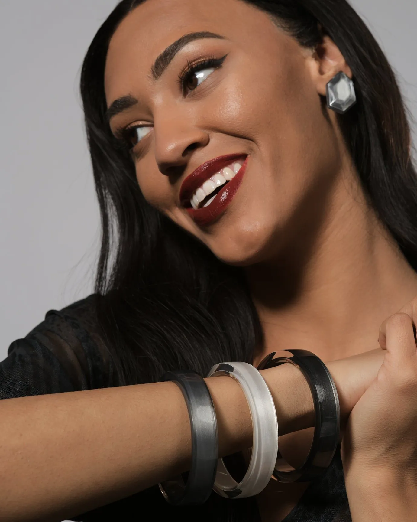 Women Alembika Accessories<Minimalist Bangle Bracelet, Meteor