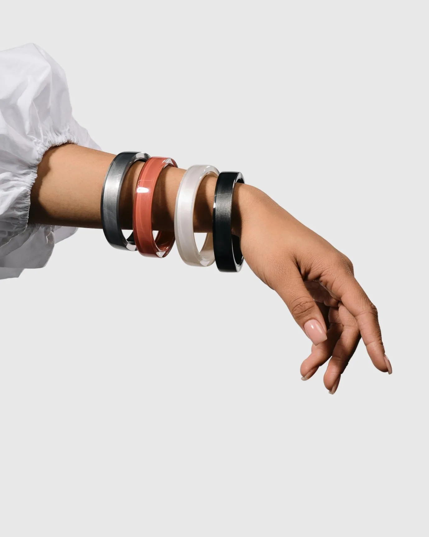 Women Alembika Jewelry<Minimalist Bangle Bracelet, Frost