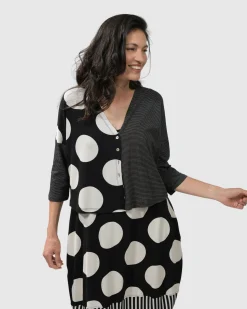 Women Alembika Plus<Minnie Crop Cardigan Mono