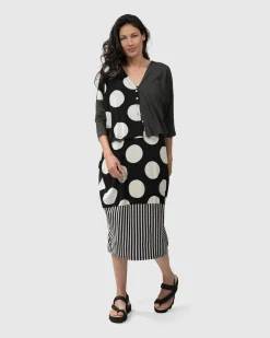 Women Alembika Plus<Minnie Crop Cardigan Mono