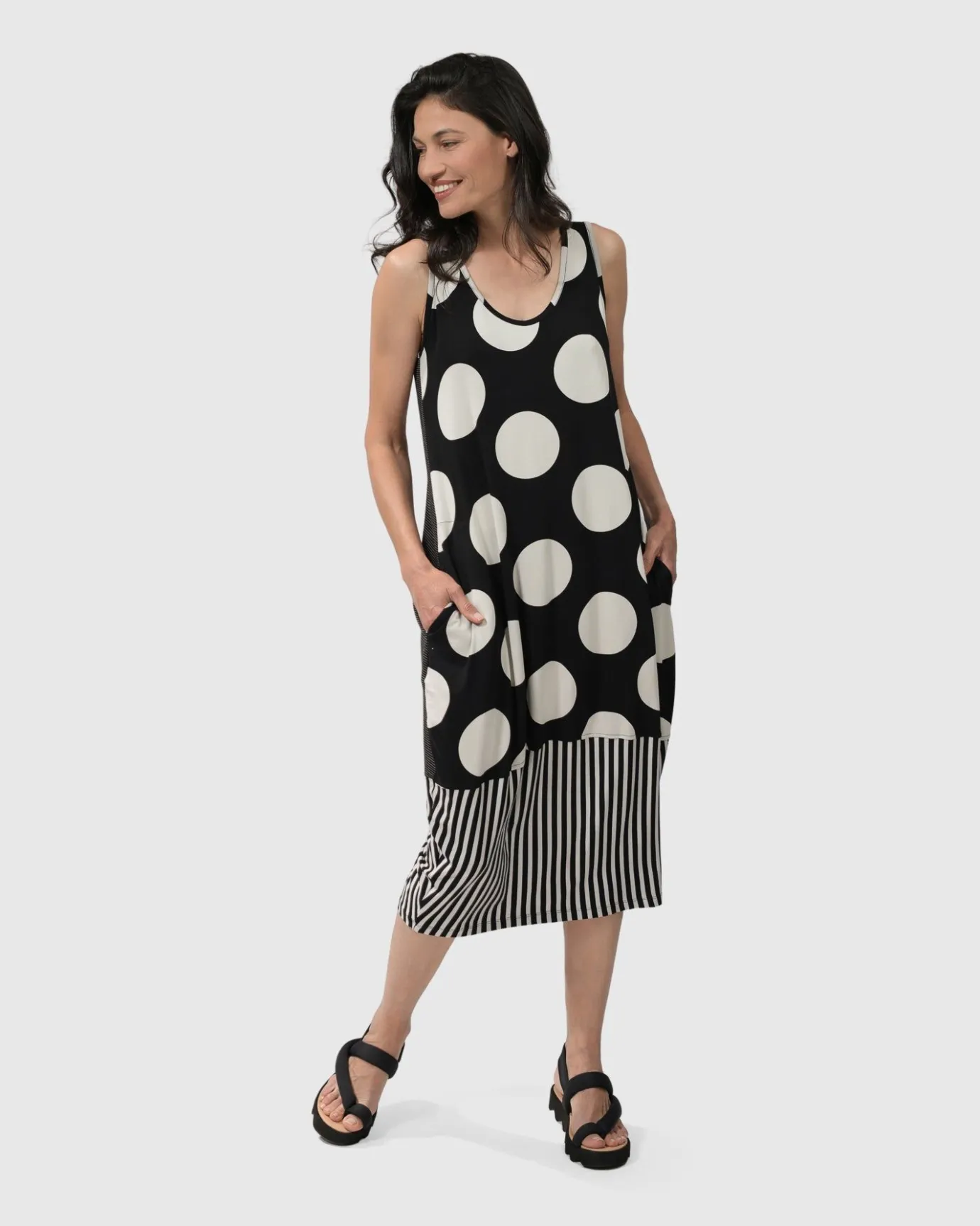 Women Alembika Plus<Minnie Sleeveless Midi Dress Mono