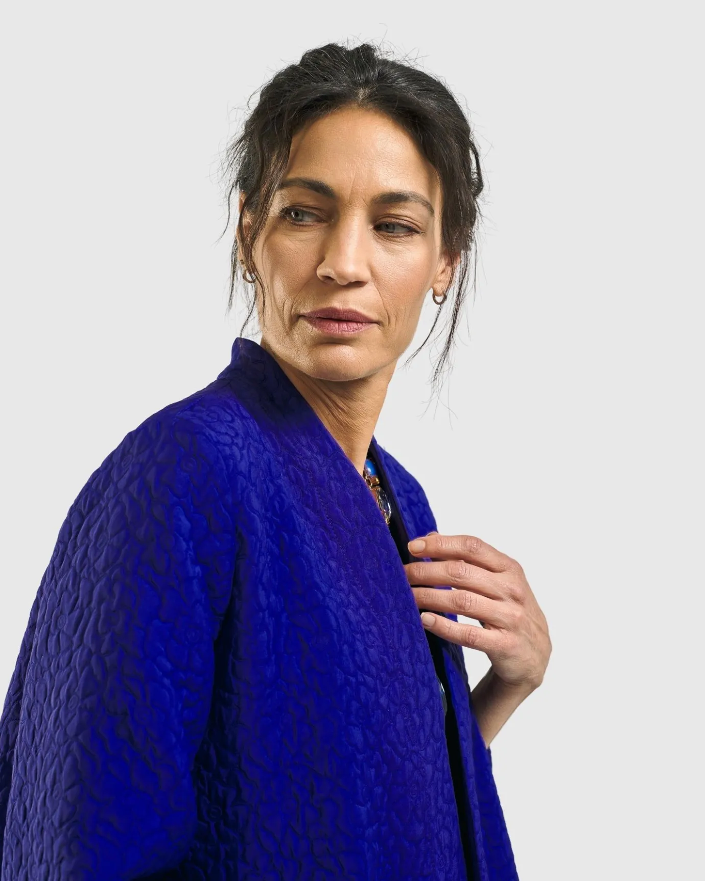 Women Alembika Plus<Monarch A-Line Jacket, Royal