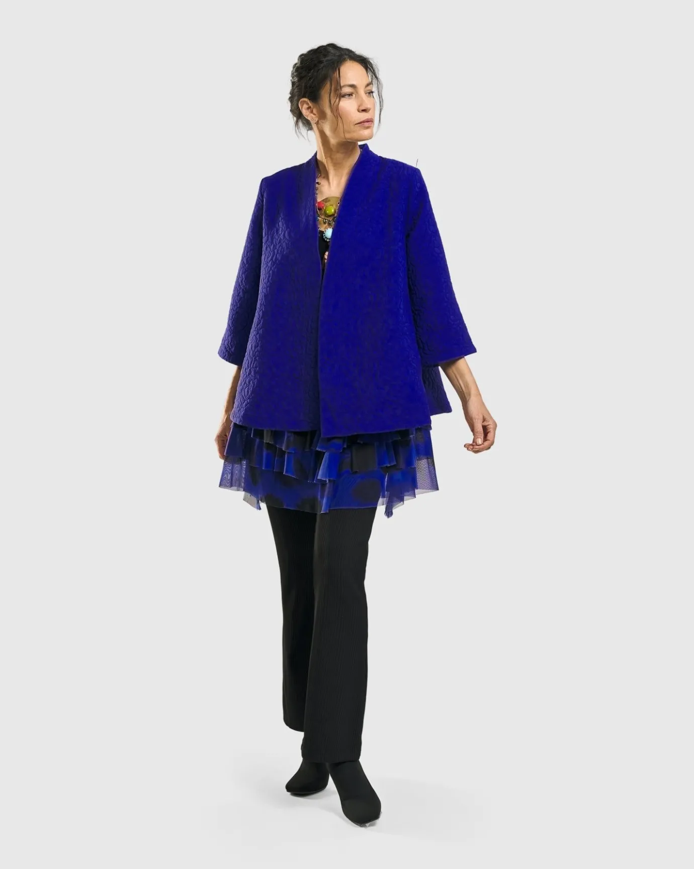 Women Alembika Plus<Monarch A-Line Jacket, Royal